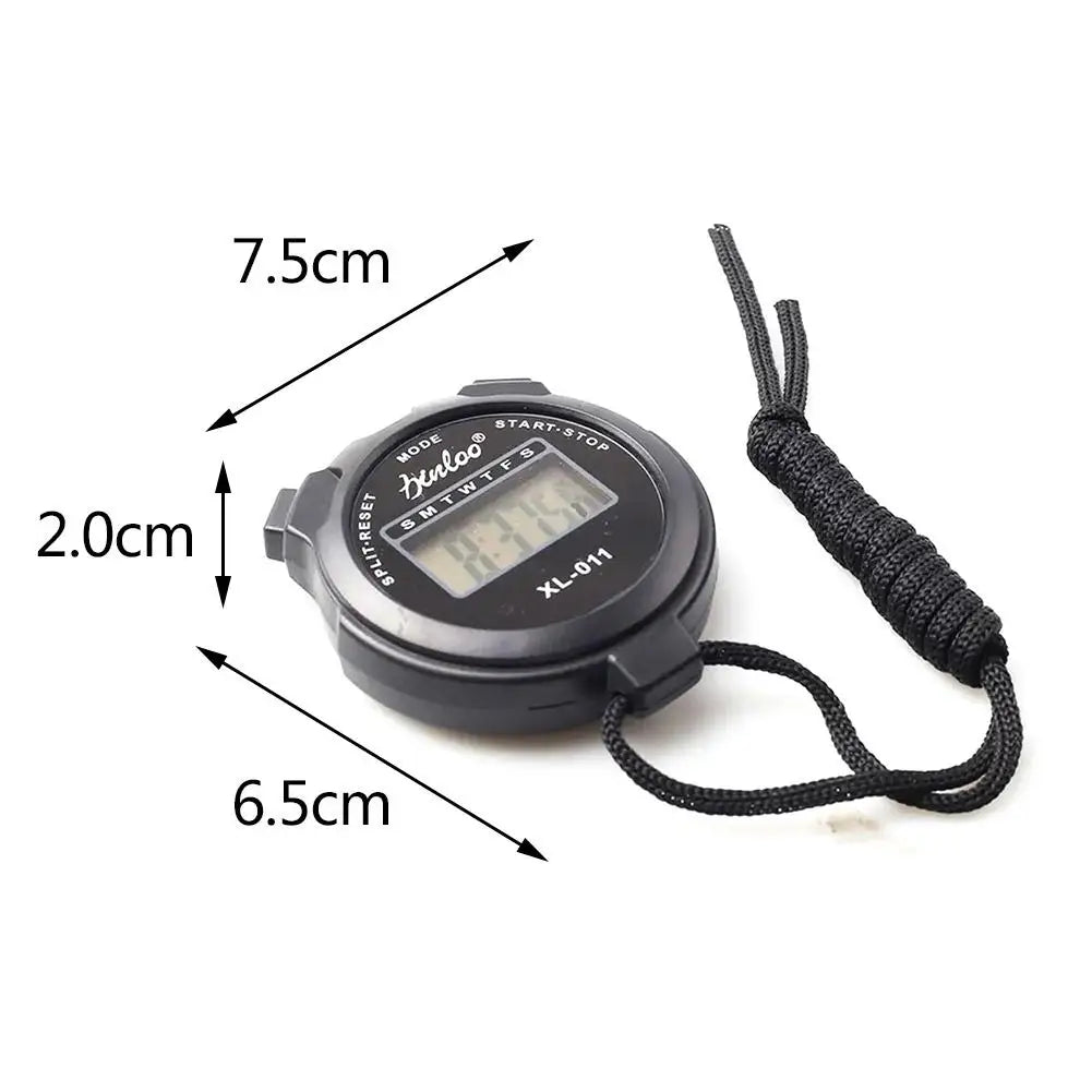 Portable Handheld Sports Stop Watch Digital Display Fitness Timer Counter 4Colors For Sports Stopwatch Chronograph - Sun Studio