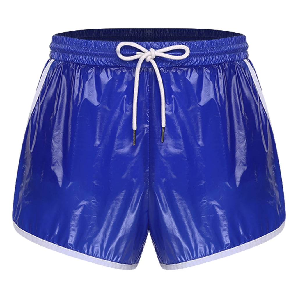 Mens Swimsuit Drawstring Seams Swim Shorts with Pockets Waterpoof Swimming Trunks Shorts Elastic Waistband Swimming Bathing Suit - Sun Studio