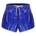 Mens Swimsuit Drawstring Seams Swim Shorts with Pockets Waterpoof Swimming Trunks Shorts Elastic Waistband Swimming Bathing Suit - Sun Studio