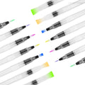 7/14pcs Watercolor Brush Pens Refillable Watercolor Brush Pens Water Paint Brushes For Watercolor Painting - Sun Studio