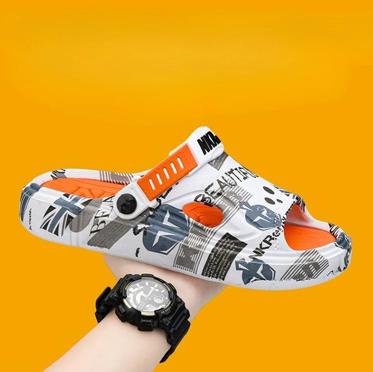 Soft Men's Shoe Eva Outdoor Sabot Male Slipper Fun Designer Luxury Low Price 2025 Fashion Comfortable High Quality Pvc Slides - Sun Studio
