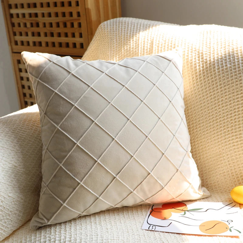 Multi-Color Velvet Cushion Cover For Sofa Living Room Soft Pillowcase Nordic Style Modern Home Decor Zipper Fundas De Cojines - Sun Studio