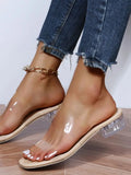 Summer Fashion Luxury Ladies Beach Sandals Clear S Women Casual Slip-On Shoes Comfortable Flat Heel Elegant Style for Women - Sun Studio