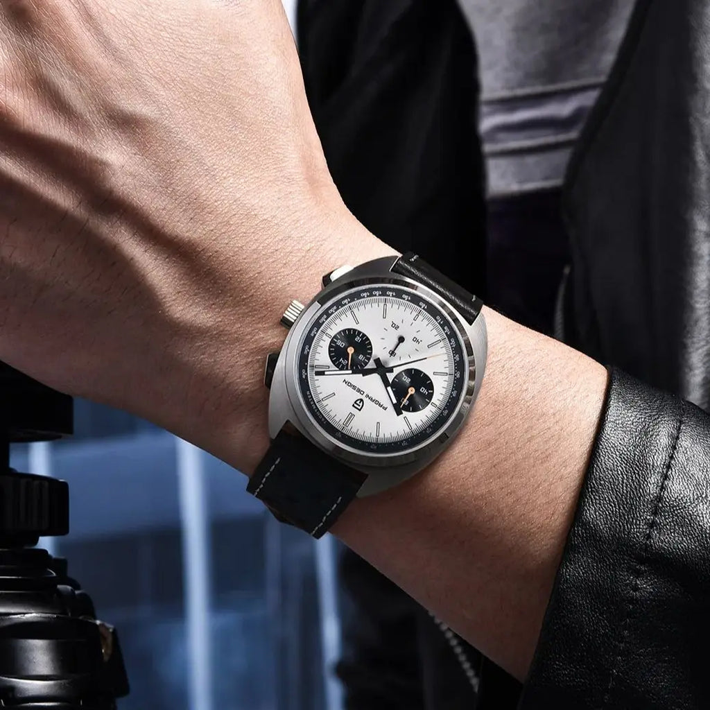 PAGANI DESIGN 2024 New Turtle Back Case Sport Chronograph Luxury Retro Quartz Watches For Men AR Sapphire glass Wrist watch Men - Sun Studio