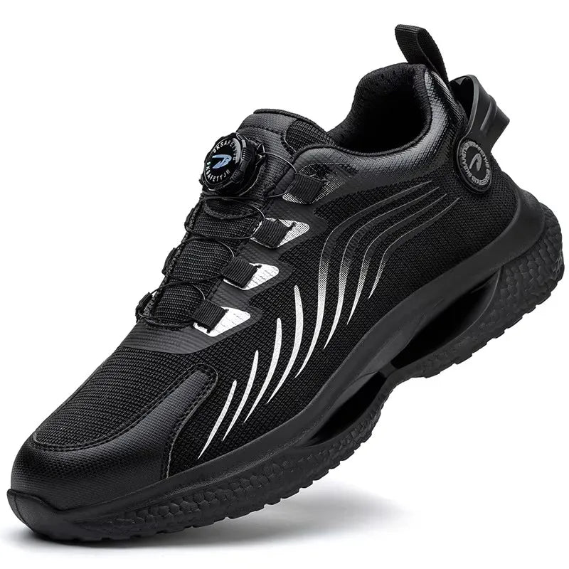 2026 Security Safety Shoes Men Rotating Button Work Sneakers Indestructible Shoes Puncture-Proof men Sport Shoes Steel Toe Boots