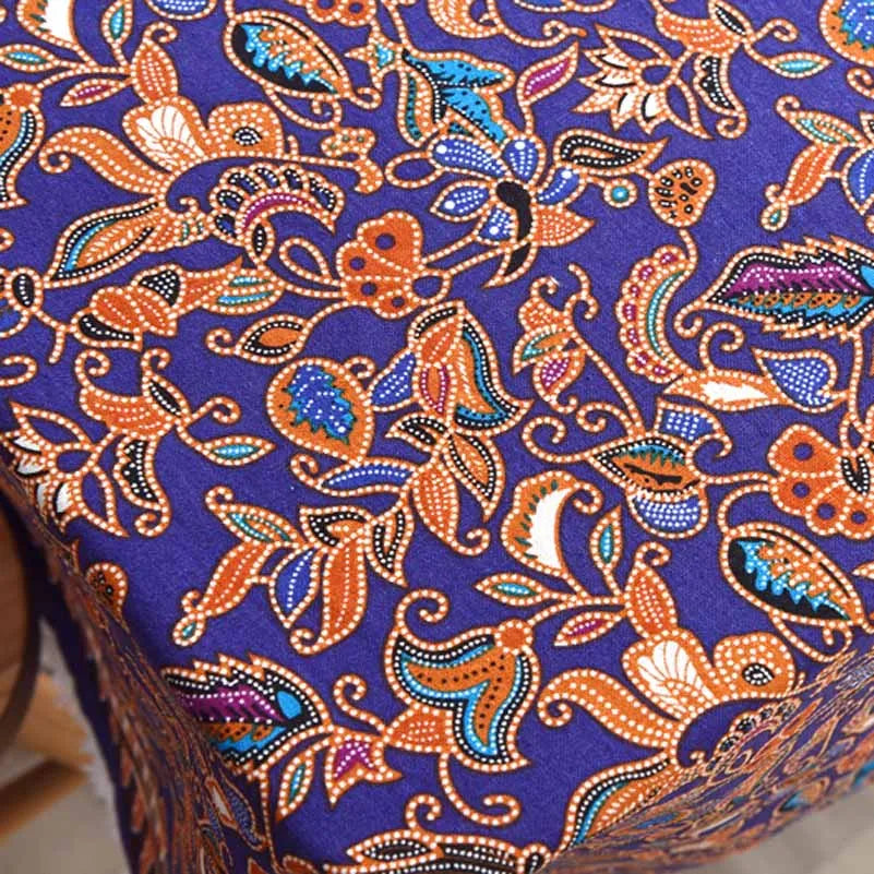 Bohemian Fabric Ethnic Vintage Retro Boho Printed Cotton Linen Home Decor Upholstery Textile