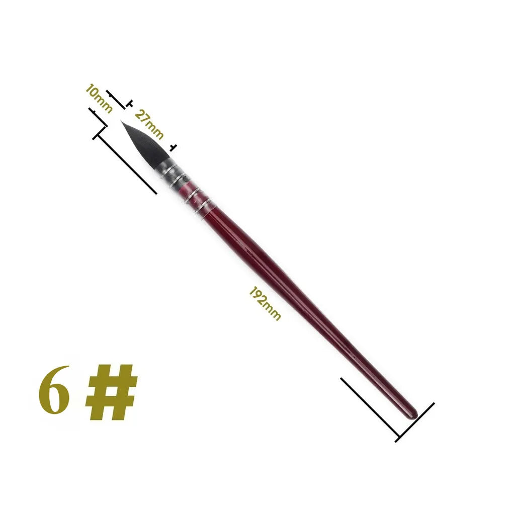 FANBAO 1Pcs Hand-Painting Brushes Professional Watercolor Brush Wood Pen for WaterColor Painting Drawing Art Supplies Artist - Sun Studio