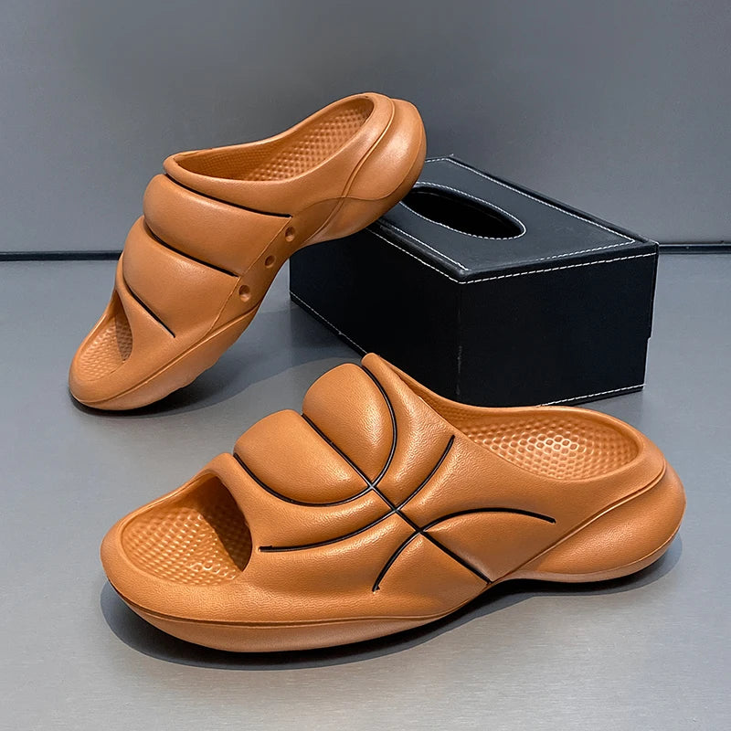 Slippers for men in summer trendy for outdoor sports dual purpose anti slip and odor resistant sandals basketball Slippers - Sun Studio