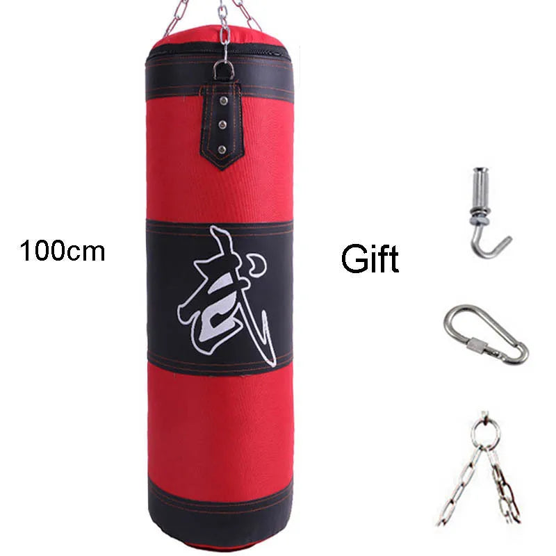 Punch Sandbag Heavy Boxing Punching Bag with Ceiling Hook Steel Chain Fitness Training MMA Kickboxing Muay Thai Karate Taekwondo - Sun Studio