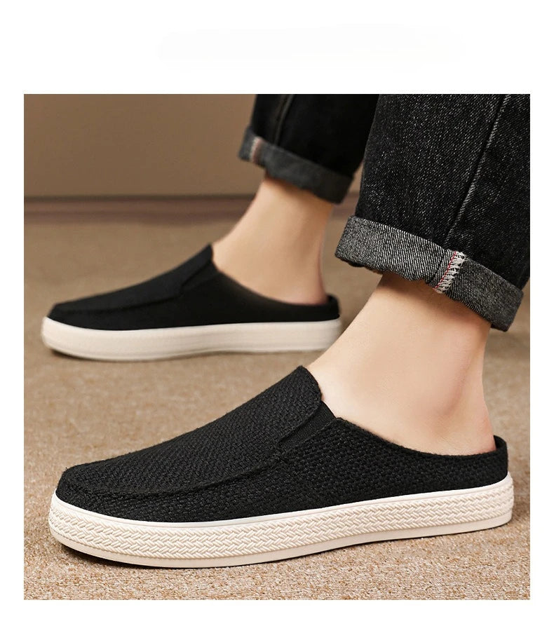 Half Slipper Man Shoes Summer Breathable Casual Comfortable Wearing Outside Slippers At Home Men's Shoes Free Shipping Shoes - Sun Studio