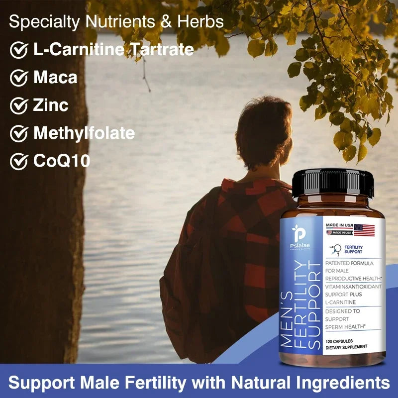 Male Fertility Supplements | Count & Motility Support | Fertility Support Includes L-Carnitine, Zinc & Folic Acid - Sun Studio