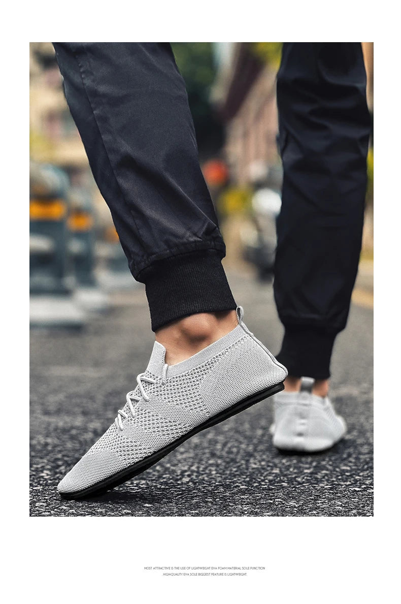 YRZL Mesh Loafers Men Driving Moccasins High Quality Flats Walking Shoes Breathable Non Slip Casual Loafers Summer Mens Shoes - Sun Studio