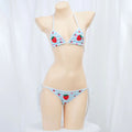 Cute Bikini Swimwear Women 2025 Strawberry Print Girl Lace Up Bathing Suit Low Waist Mini Bikinis Sets Beach Swimsuit - Sun Studio