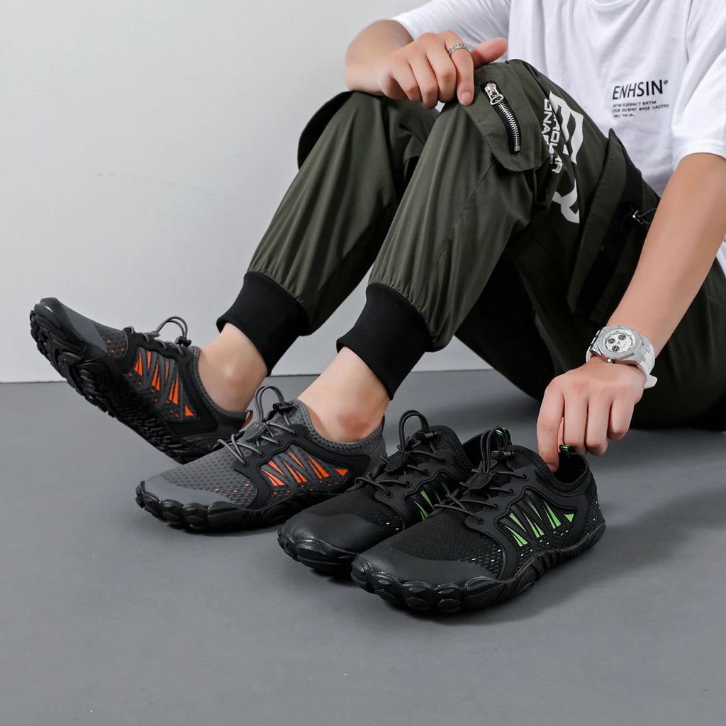 Wide Barefoot Shoes for Womens Mens Outdoor Running Zero Drop Casual Sneaker Minimalist Shoes - Sun Studio