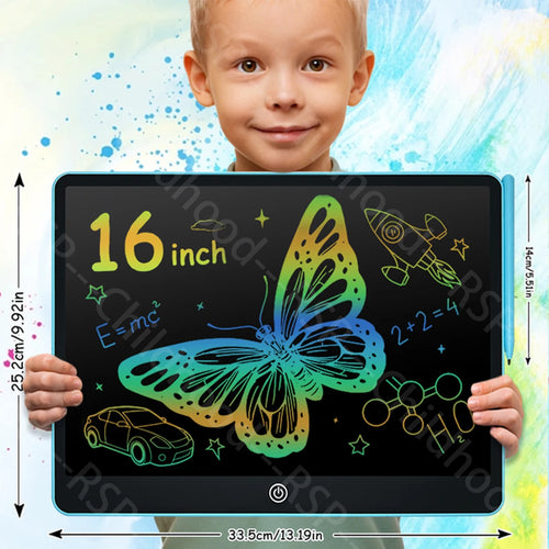 16/12/10/8.5/8.2/6.5/4.5inch LCD graphic tablet,color drawing tablet,3 4 5 6 7 8years kids birthday gifts/Christmas/travel toys - Sun Studio