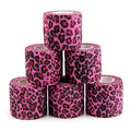 Pink leopard printTattoo Bandage Tape Anti-slip Nonwoven Waterproof Disposable Self-adhesive Elastic Bandage Grip Cover Wrap - Sun Studio