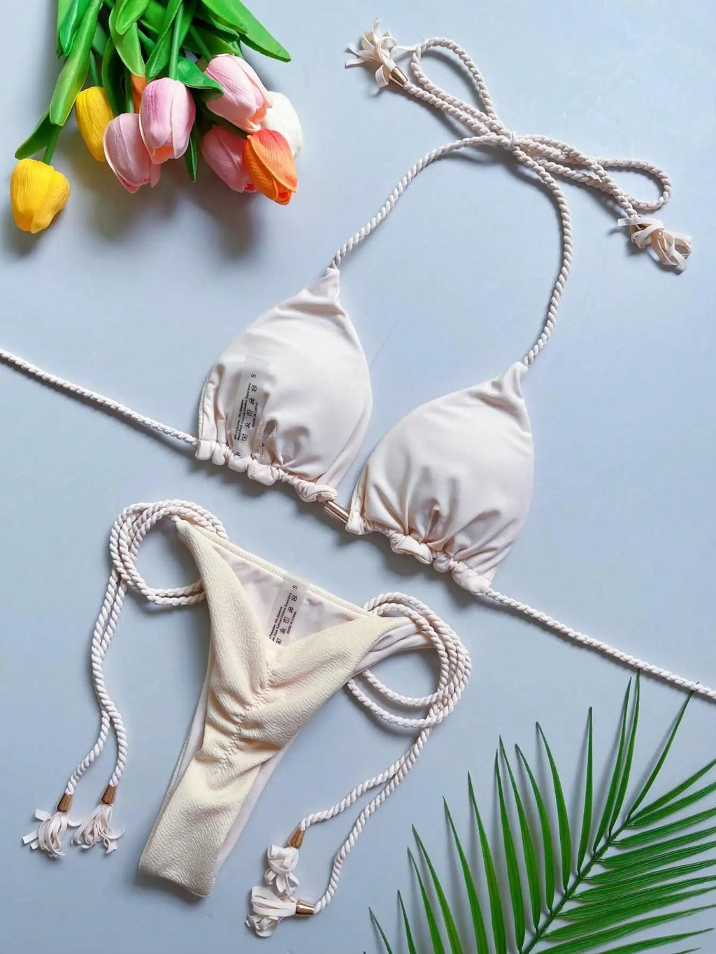 Sexy solid color women's bikini set summer swimsuit two-piece set beach Swimwear bikinis - Sun Studio