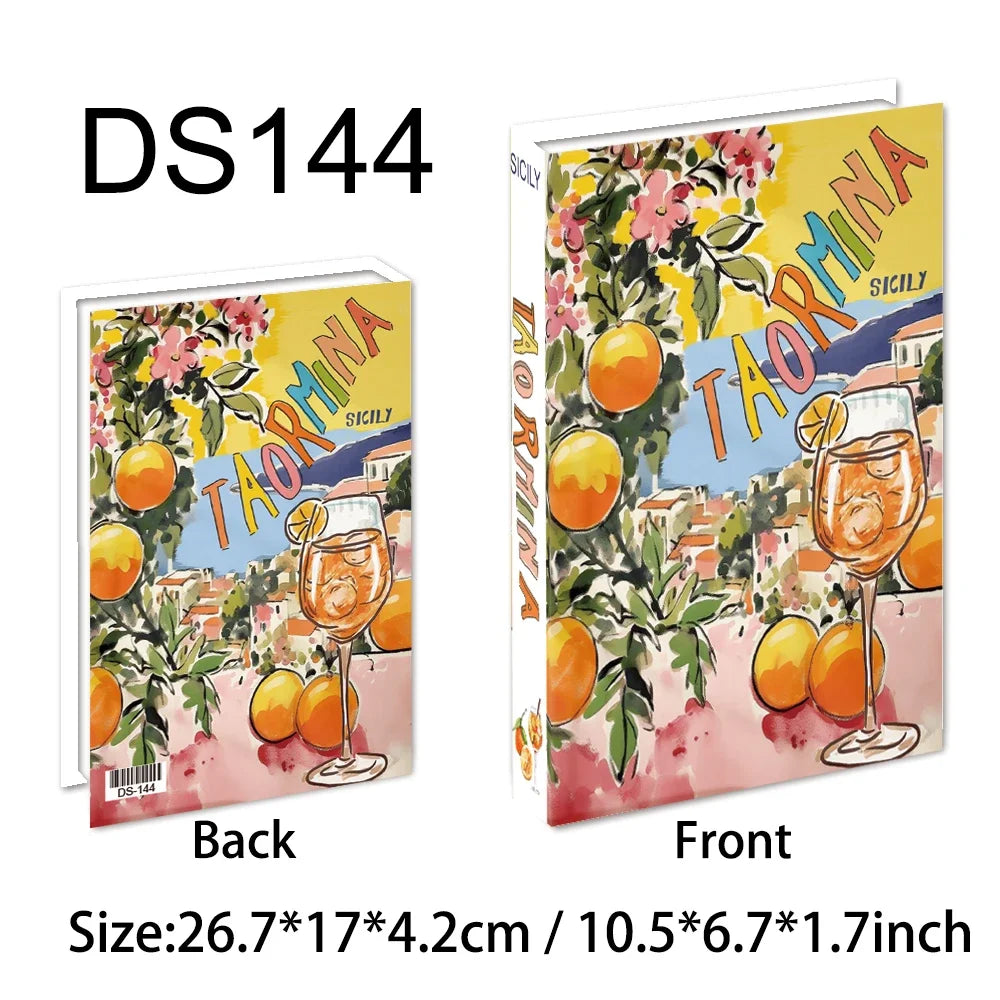 Colorful Travel Series Fake Books For Home Decor Coffee Table Ornaments Fashion Decoration Books for Living Room Amalfi Italy - Sun Studio