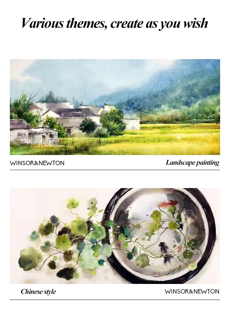 Winsor & Newton 12/18/24/36Colors 10ml Watercolor Paint Set acuarela Watercolors Medium Art Masking Fluid Art Professional - Sun Studio