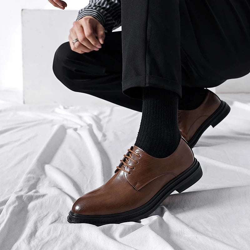 2024 Italian Dress Shoes Men Wedding Party Shoes High Quality Casual Loafer Male Designer Flat Shoes Zapatos Hombre Plus Size 47 - Sun Studio