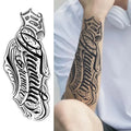 1Pc Handwritten Font Arm Waterproof Temporary Tattoo, Long-Lasting 1-2 Weeks, Realistic Semi-Permanent Fake Tattoo - Sun Studio
