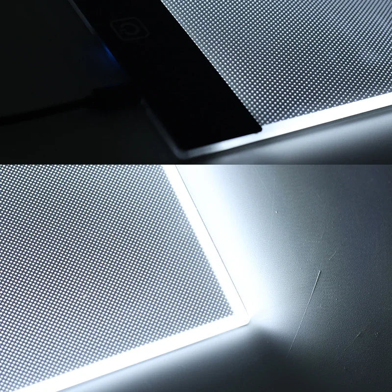 A2/A3/A4/A5 LED Light Pad for Diamond Painting Kits, USB Powered Adjustable Brightness Diamond Art Light Board with Accessorie - Sun Studio