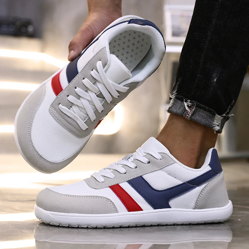 Men's Wide Toe Box Barefoot Shoes Minimalist Sports Shoes with Zero Drip Soles The Best Breathable Mesh Designer Men's Running - Sun Studio