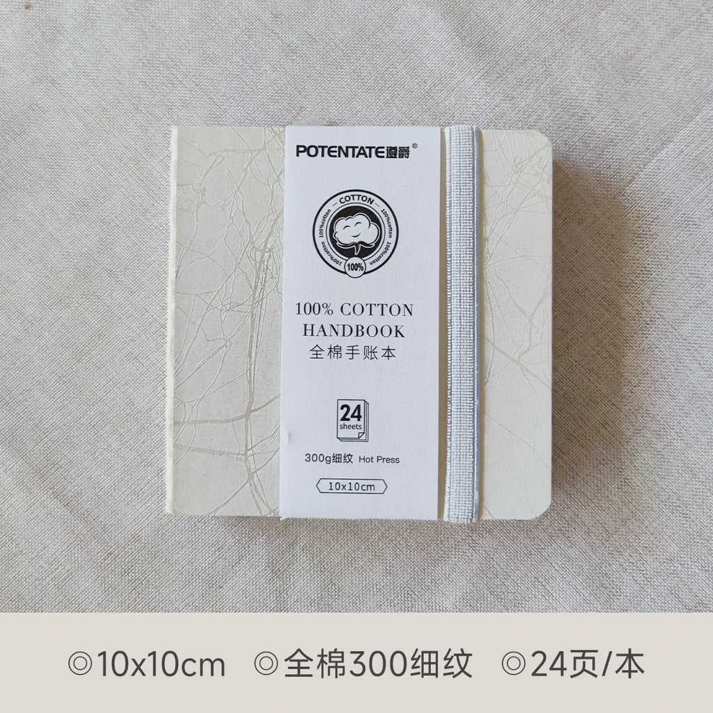 POTENTATE Watercolor 100% Cotton Paper Pad 24 Sheets10x10cm/9x14cm/13x19cm Artists Beginners Watercolor Sketchbook Drawing Paper