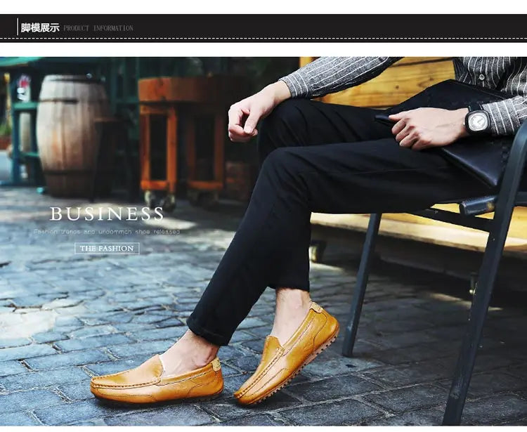 Winter Fur Loafers Men Casual Shoes Cotton Leather Dress Shoes Slip-on Flats Plush Man Moccasins Fleece Lined Driving Shoes - Sun Studio