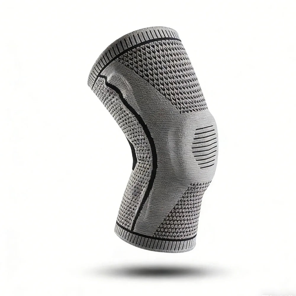 1PC Silicone Knee Pads Strap Patella Medial Support Meniscus Compression Knee Braces for Running Sport Knee Protection - Sun Studio