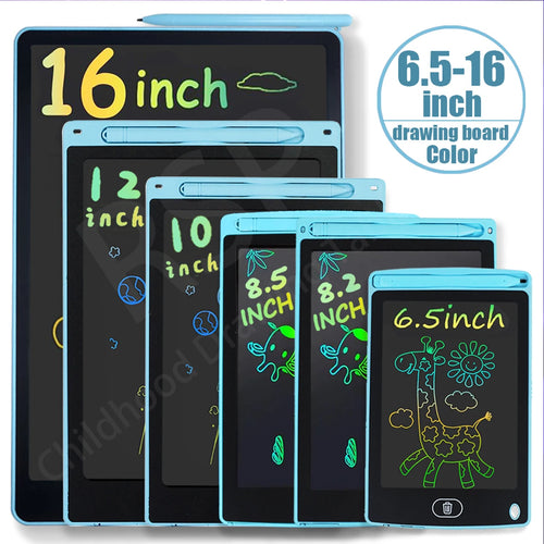 16/12/10/8.5/8.2/6.5/4.5inch LCD graphic tablet,color drawing tablet,3 4 5 6 7 8years kids birthday gifts/Christmas/travel toys - Sun Studio