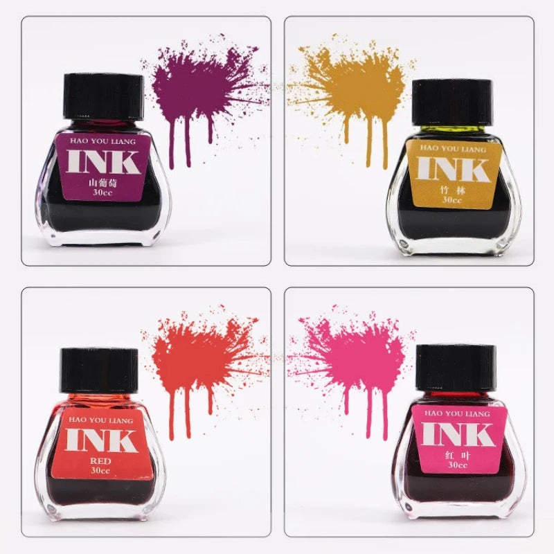 30cc Drawink Ink 16 colours Ink Dye Type Non-carbon non-clogging fountain pen ink Coloured ink Fountain pen light colour ink - Sun Studio