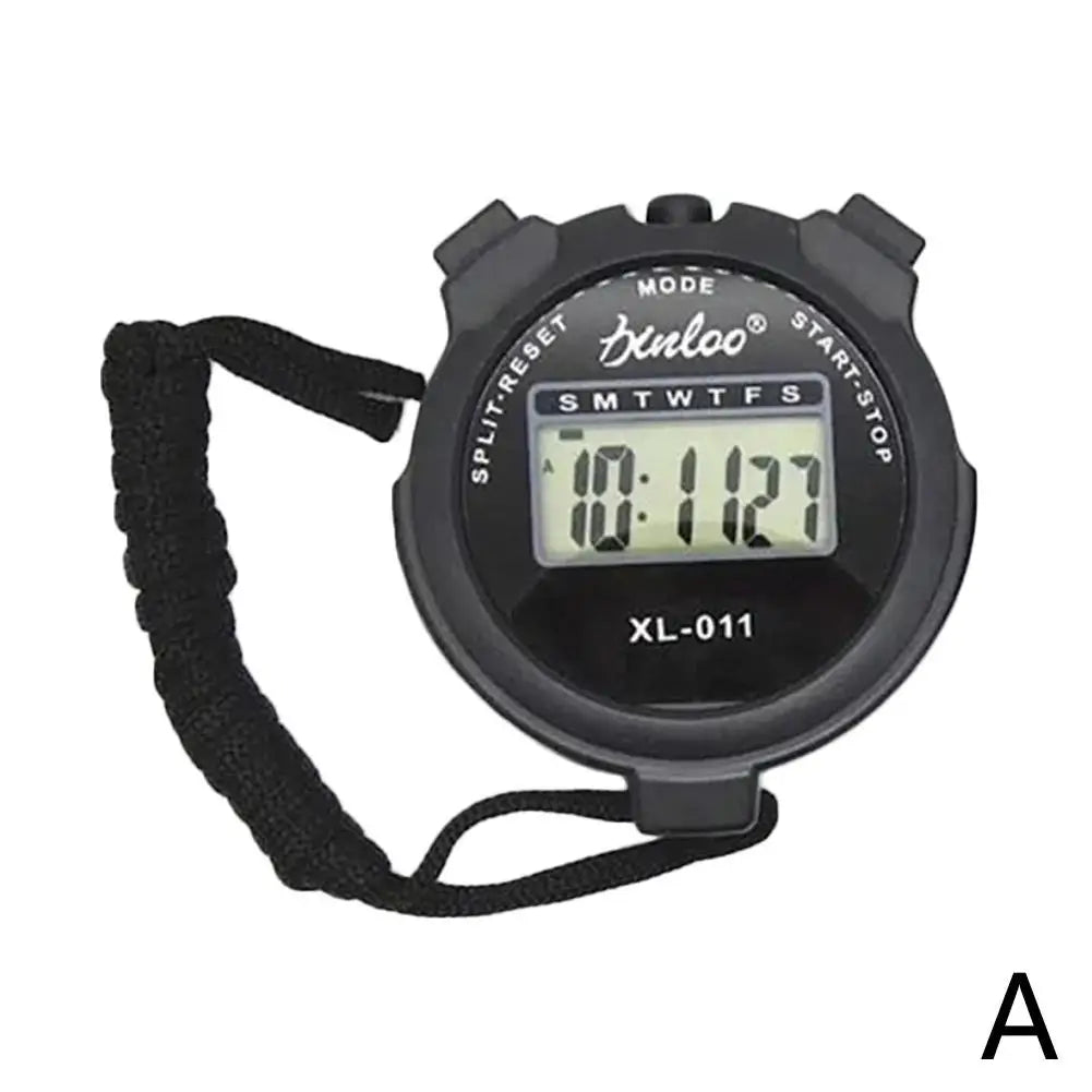 Portable Handheld Sports Stop Watch Digital Display Fitness Timer Counter 4Colors For Sports Stopwatch Chronograph - Sun Studio