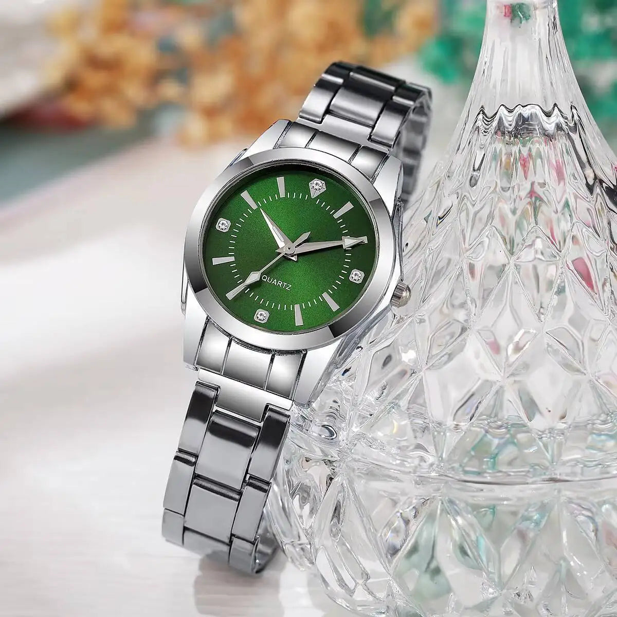Luxury Rhinestone Women Watches Casual Quartz Wrist Watches For Ladies Clock Reloj Mujer（Without box） - Sun Studio