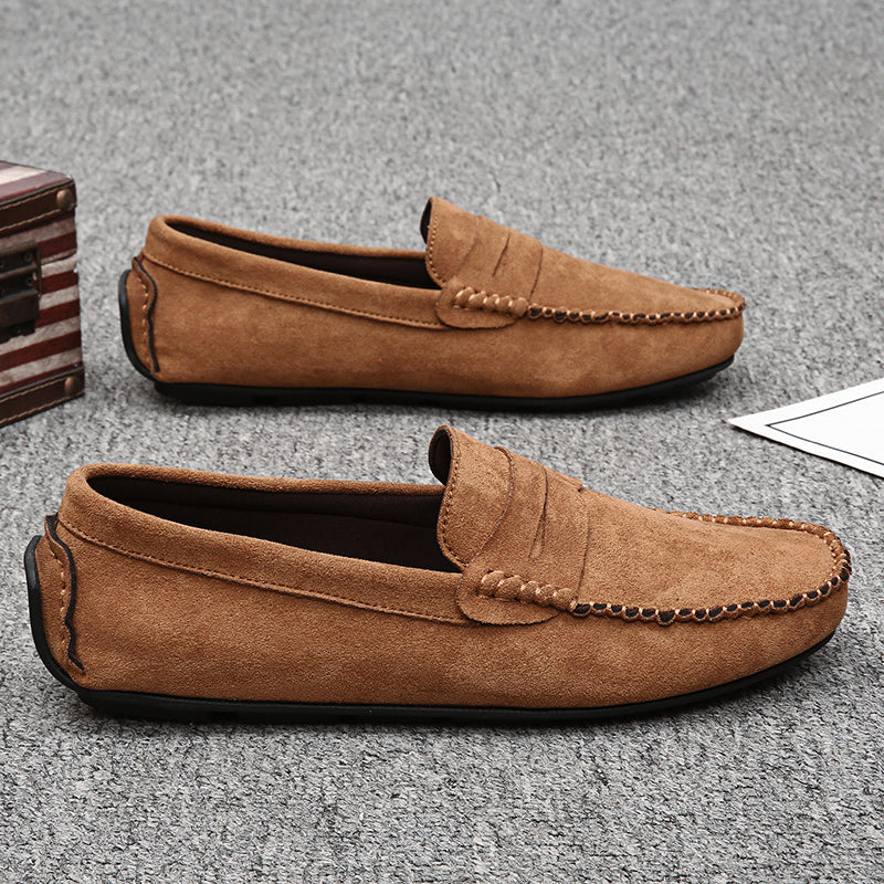 Trend Suede Men Casual Shoes Breathable Comfort Slip-on Mens Driving Shoes Fashion Men Lazy Shoes Luxury Brand Loafers Moccasins
