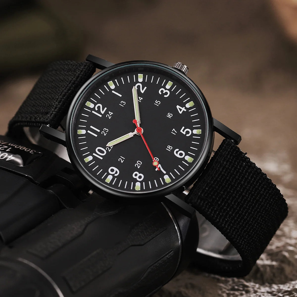 5 pieces/set of sports watches, single nylon strap, outdoor quartz watch, men's watch - Sun Studio
