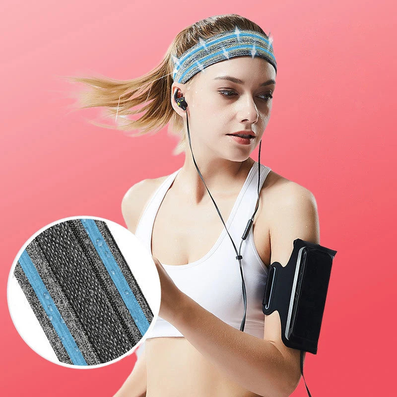 Outdoor Exercise Sweat Absorption Fitness Headband Man Woman Headband Elastic Bicycle Yoga Exercise Sweat Band - Sun Studio