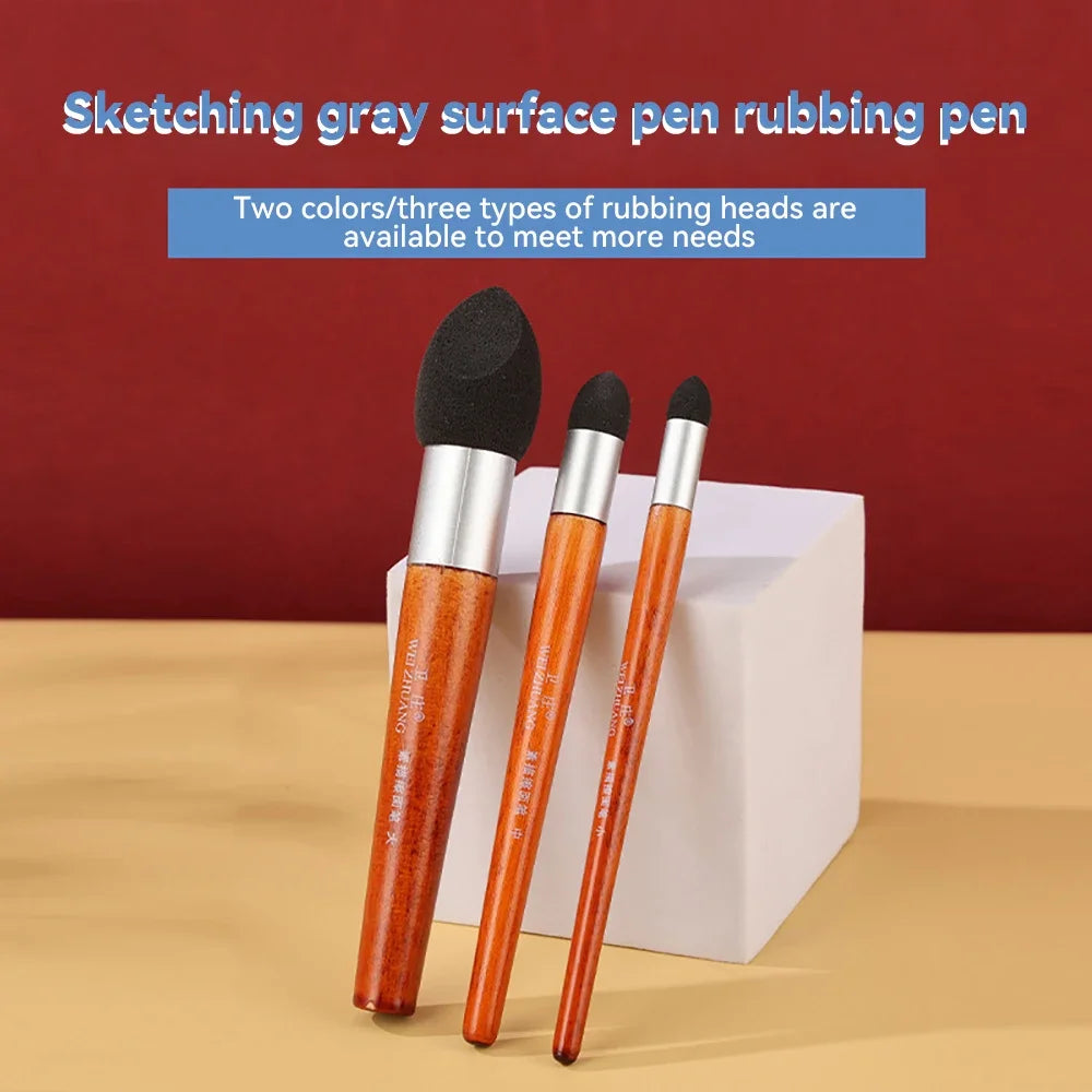 Sketch Pen Brush Artist Blending Pen Washable Rubbing Sponge Wipe Clean Tool Set Reusable Drawing Processing Rendering Eraser - Sun Studio