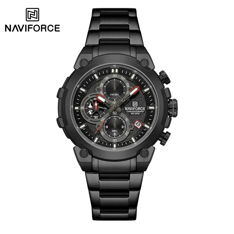 NAVIFORCE Men's Watches Top Luxury Original Quartz Wrist Watch for Men Chronograph Calendar Waterproof Man Watch Relojes Hombre