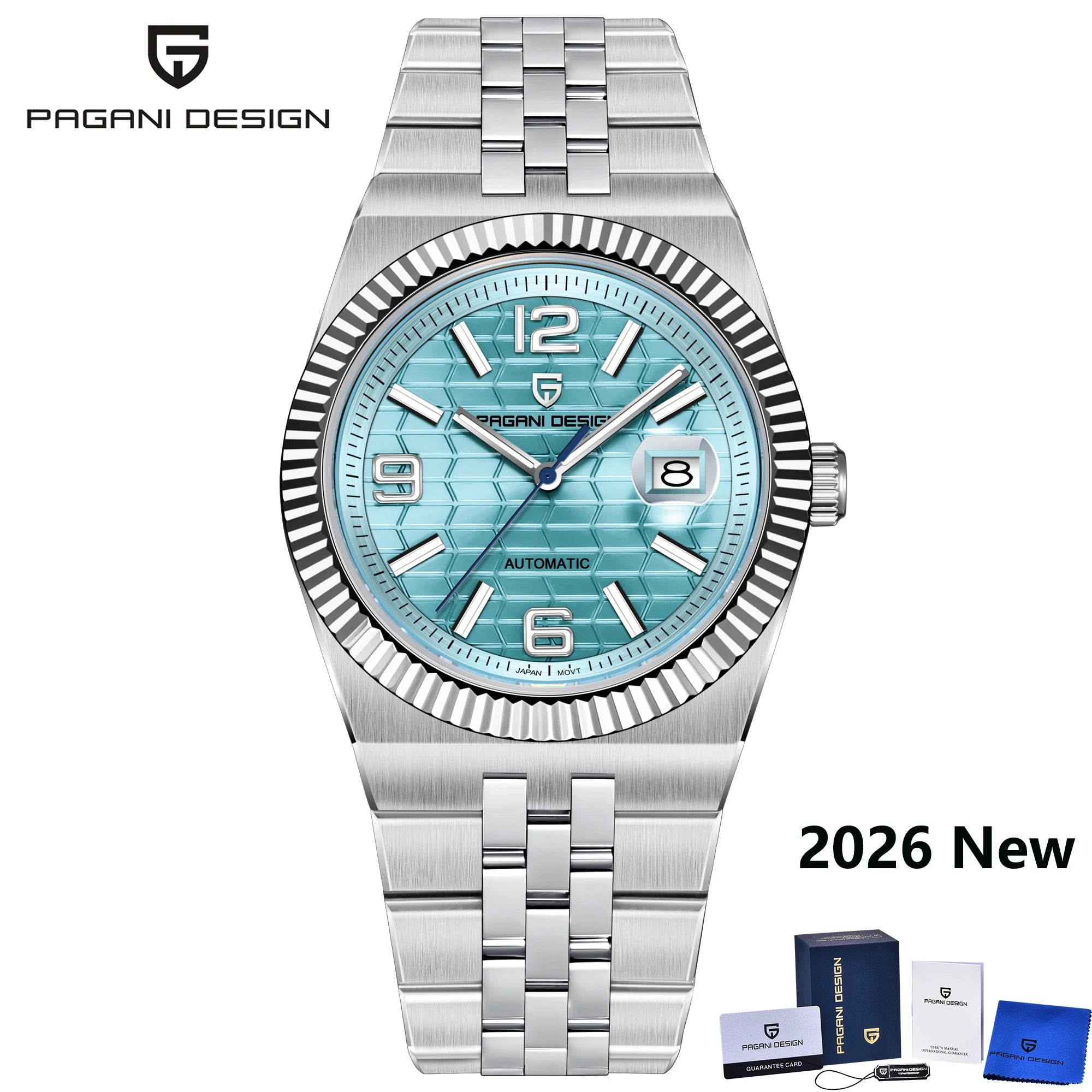 2026 New PAGANI DESIGN 3D Rhombus Dial Luxury Automatic Watch For Men Fashion Business Mechanical Wrist watches Sapphire crystal - Sun Studio