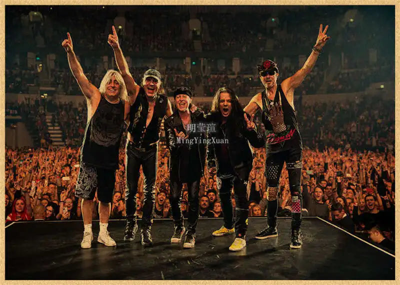 Scorpions Band Poster Wall Art  Posters Decoration Art Poster Personalized Gift Modern Family bedroom Painting