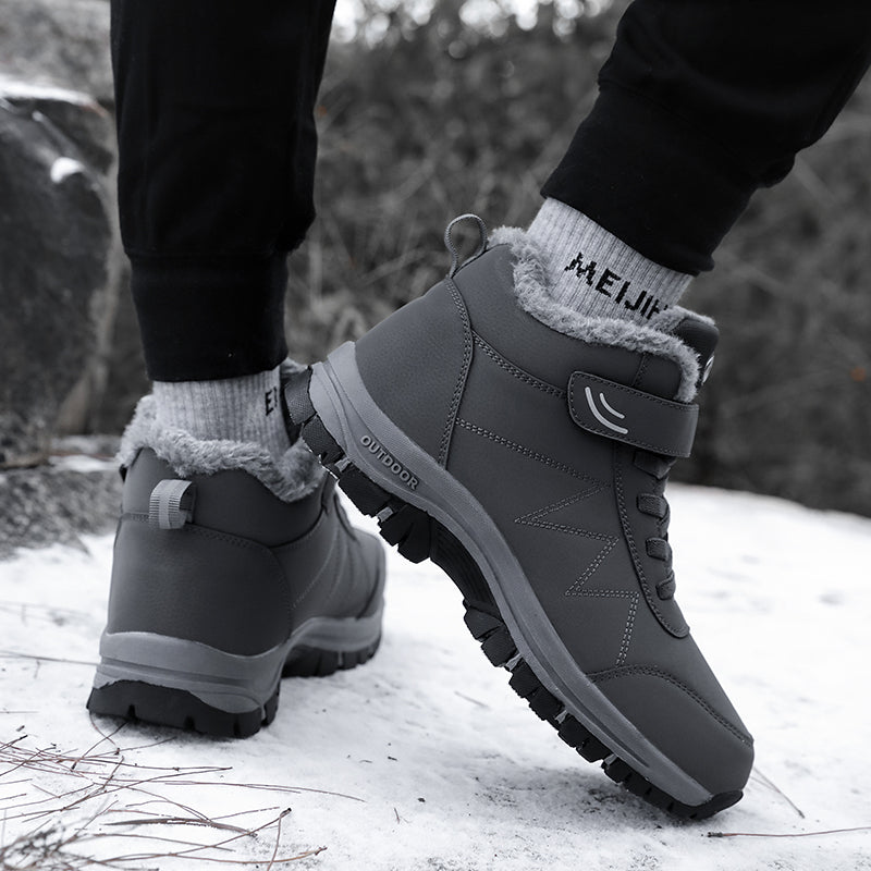 Men Top Quality Casual Snow Boots Waterproof Warm Winter Shoes Men Hiking Boots Outdoor Mountain Climbing Sneaker Man Trekking - Sun Studio