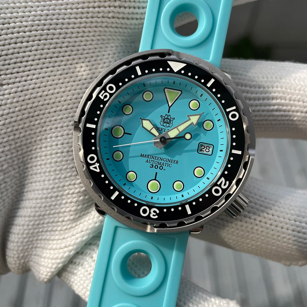 STEELDIVE SD1975 Luxury Automatic Watches Men Dive Watch 30Bar Waterproof Luminous Clock Sapphire Mirror Mechanical Wristwatch