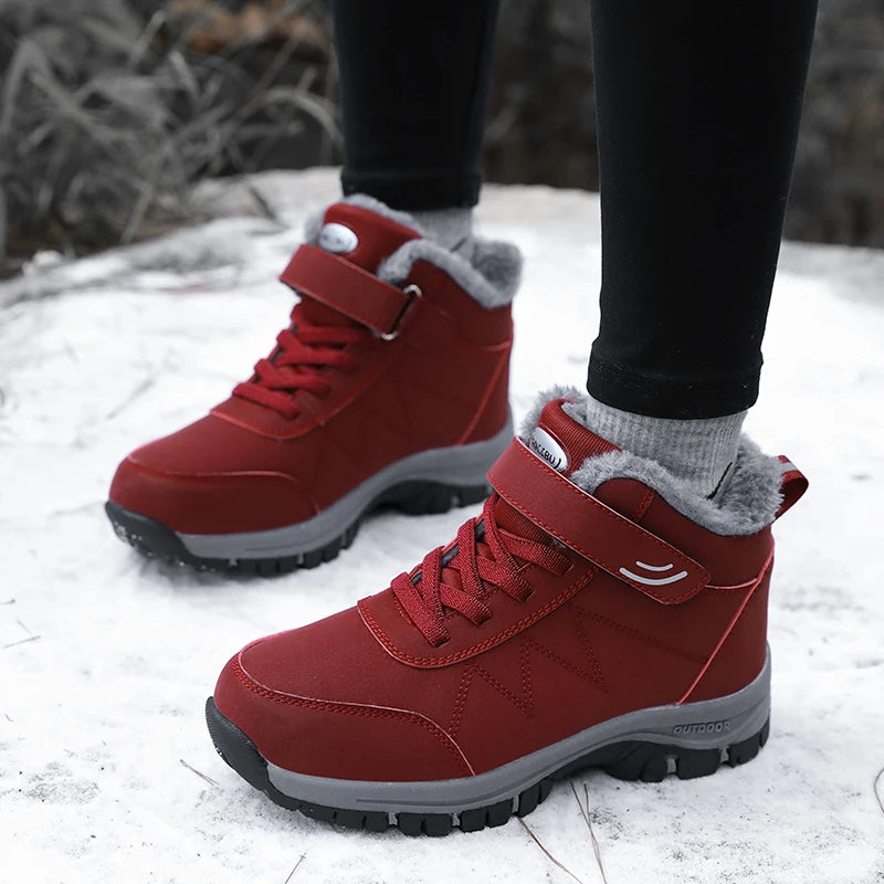 Men Top Quality Casual Snow Boots Waterproof Warm Winter Shoes Men Hiking Boots Outdoor Mountain Climbing Sneaker Man Trekking - Sun Studio