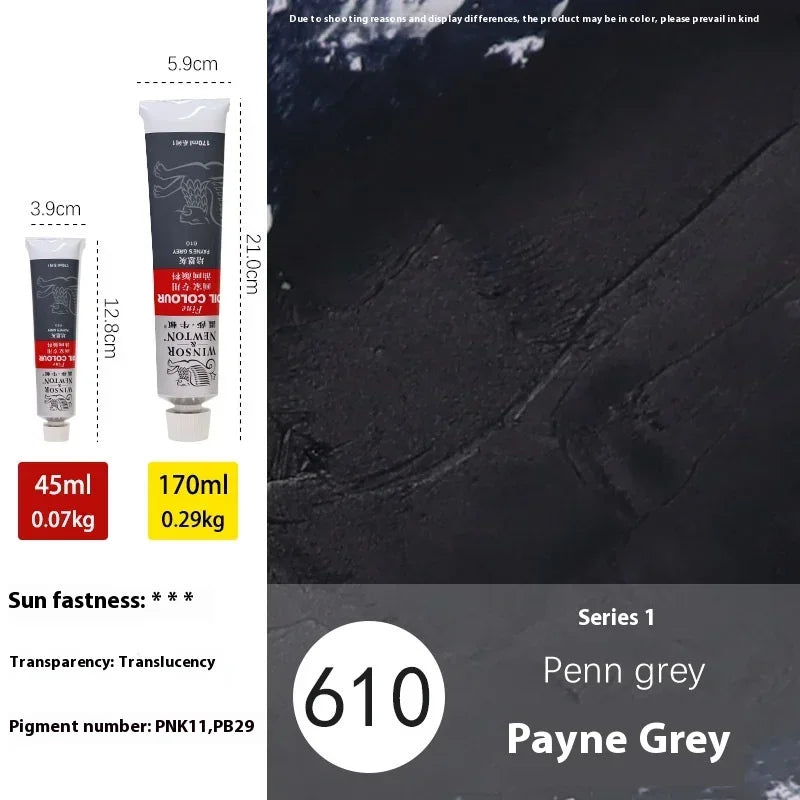 45ml Oil Paint Transparent Tube Fast Drying White Gold Silver Professional Color Painting Supplies For Artists Student Beginners - Sun Studio