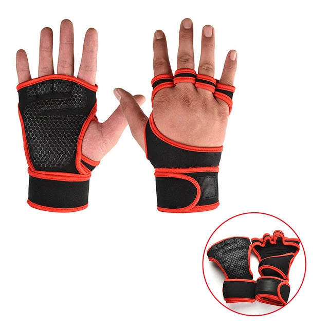 Gym Gloves for Men Women Fitness Weight Lifting Wristband Gloves Body Building Training Sports Exercise Cycling Glove Shockproof - Sun Studio