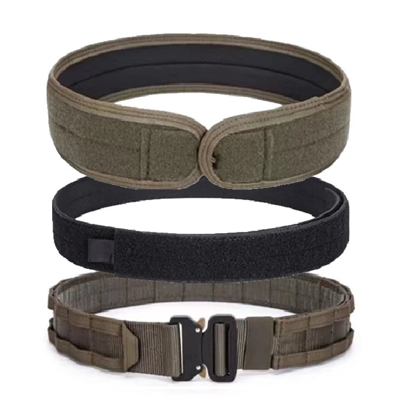3 in 1 Battle Belt Waist Band, Quick Release 1.75" MOLLE Belt with Inner and Anti-Slip Pad- Heavy Duty Battle Belts - Sun Studio