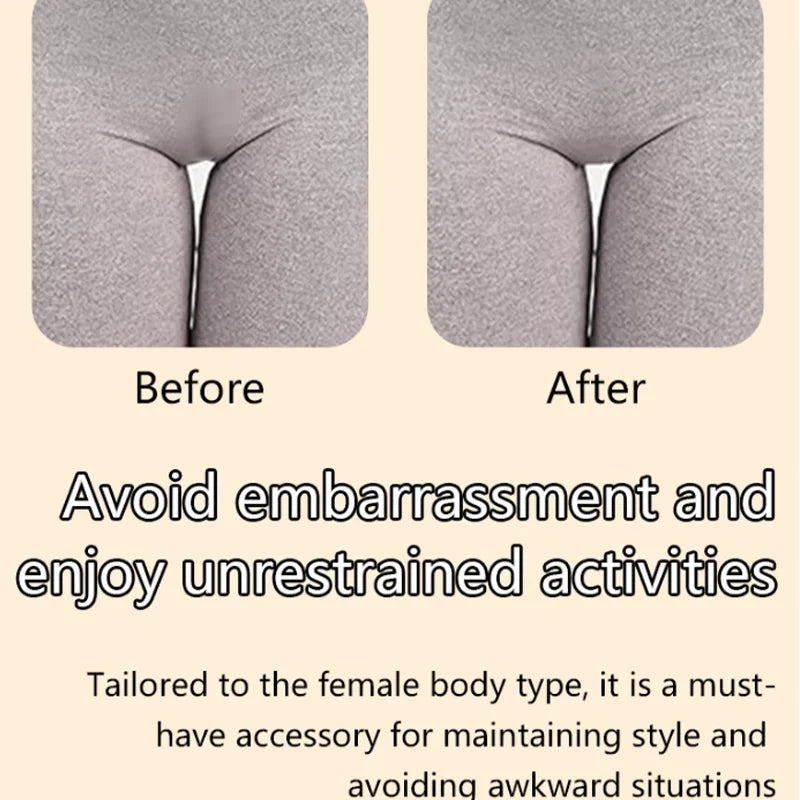 1 Piece Invisible Concealer Panties Silicone Reusable for Swimsuit Underwear Camel Toe Leggings Privacy Stickiness Self-Adhesive - Sun Studio