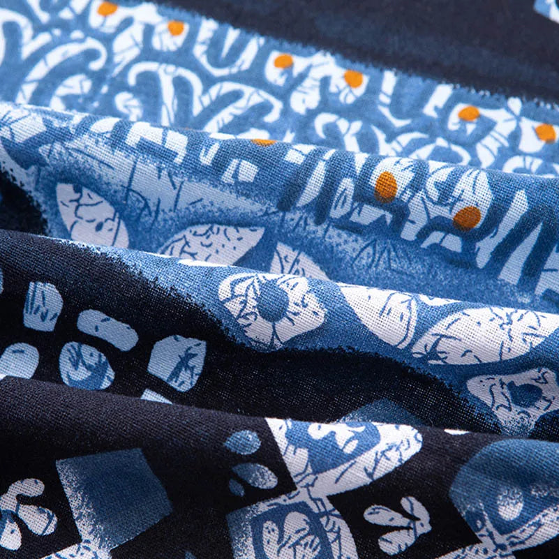 Bohemian Fabric Ethnic Vintage Retro Boho Printed Cotton Linen Home Decor Upholstery Textile
