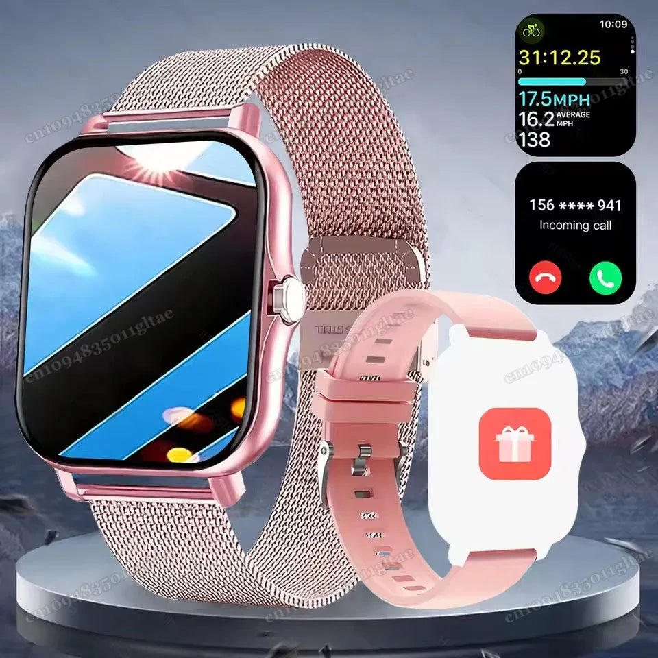 Smart Watch For Android IOS Watches 2.01inch HD Display Bluetooth Call Message Alert Music Sports Mode Smartwatch Men Women Gift - Sun Studio